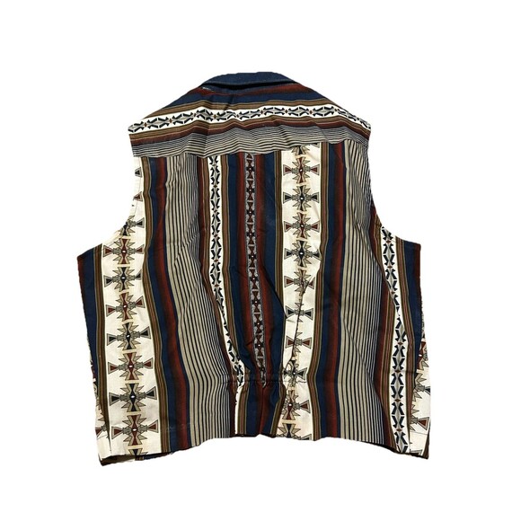 Vintage Panhandle Slim Western Vest Women’s M Southwest Aztec Concho Buttons - Picture 5 of 6